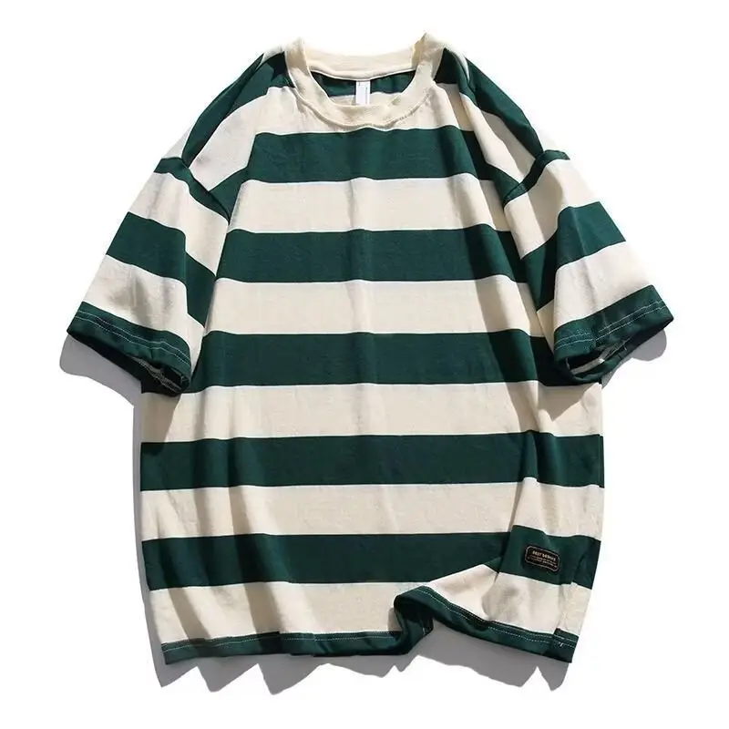 Factory Wholesale Japanese Striped T-Shirt Boys Summer - Image 2