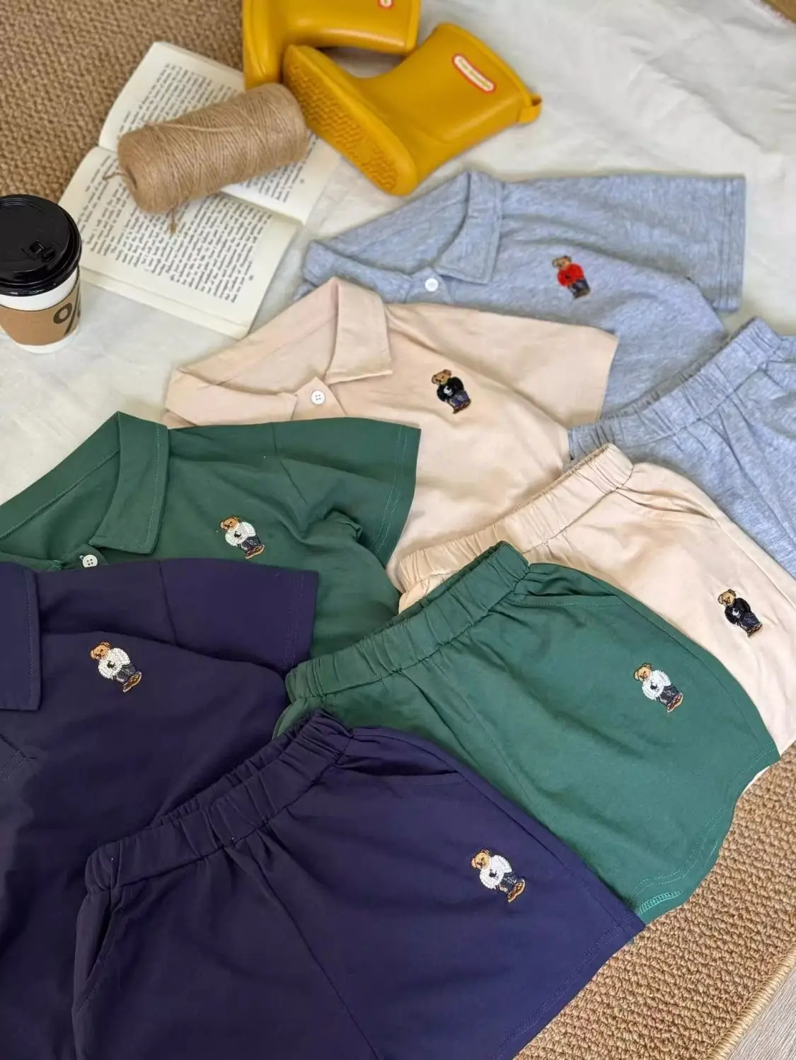 New Kids Bear Short Sleeve Set Navy Blue 2026 — feature 4