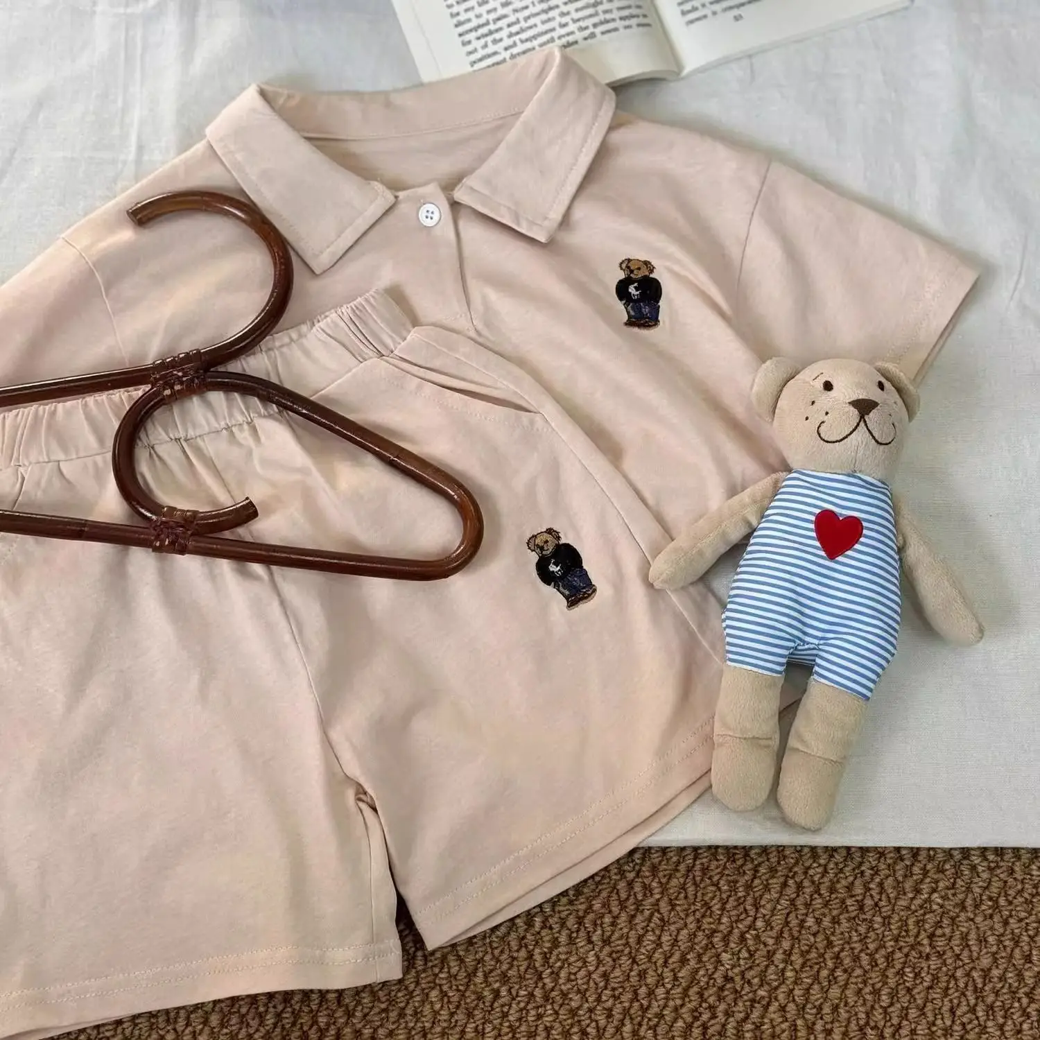 New Kids Bear Short Sleeve Set Navy Blue 2026