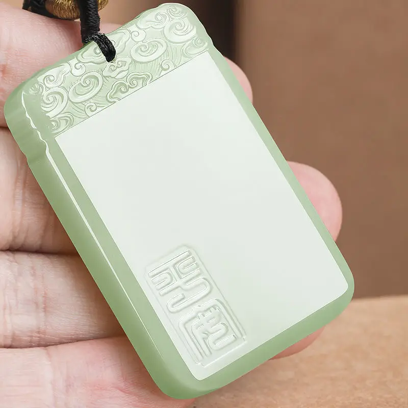 Factory Wholesale Afghan Jade Ping An Wu Shi Pendant — feature 1