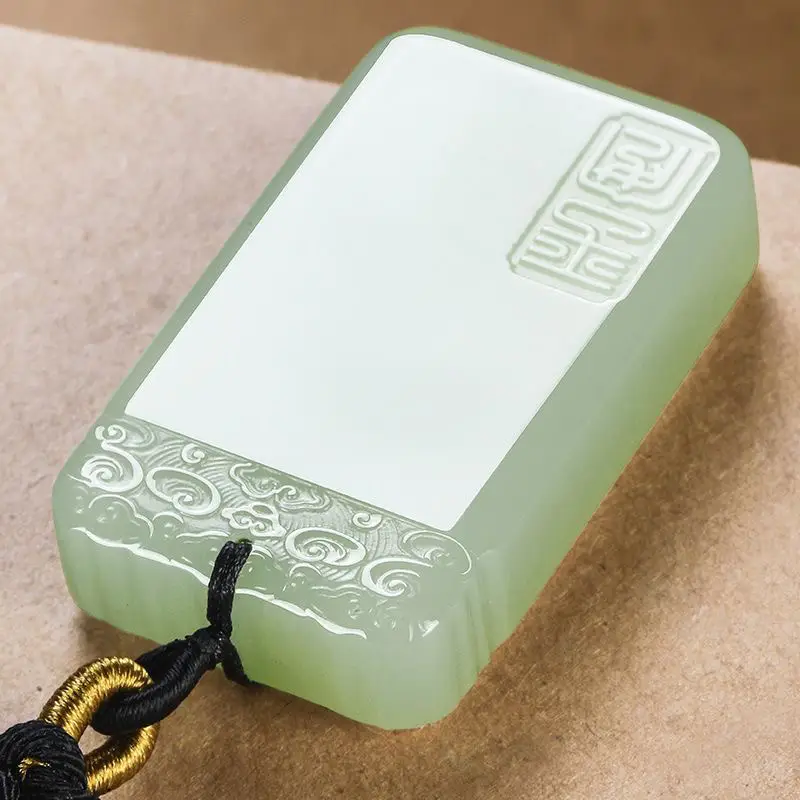 Factory Wholesale Afghan Jade Ping An Wu Shi Pendant — feature 2
