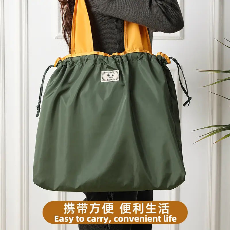 Large Drawstring Eco-Friendly Grocery Bag - Image 10