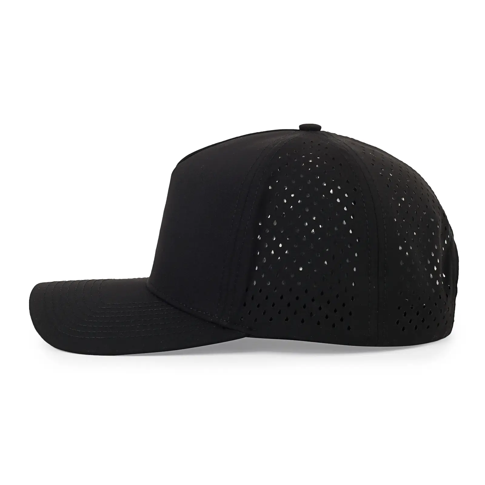 Men's Grey Perforated Truck Driver Cap 4.5" — feature 5