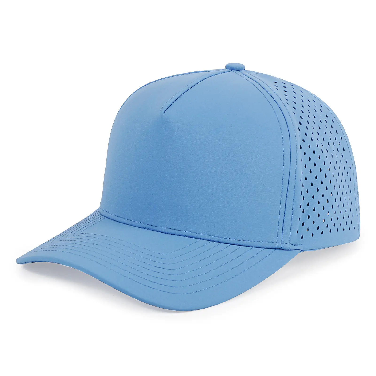 Men's Grey Perforated Truck Driver Cap 4.5" - Image 3