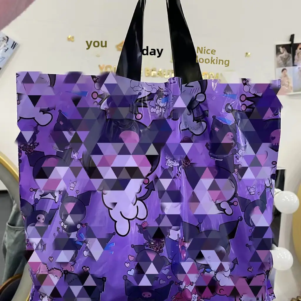 Wholesale Cute Wool Bear Gift Bag Purple - Image 9
