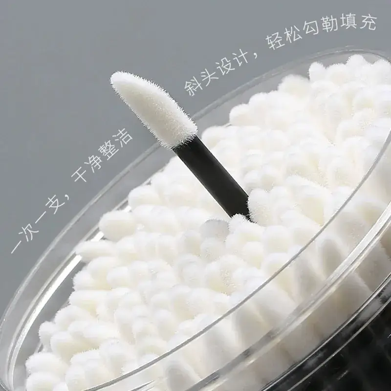 100 Pcs Disposable Lip Brush Set for Makeup Artists Beginners
