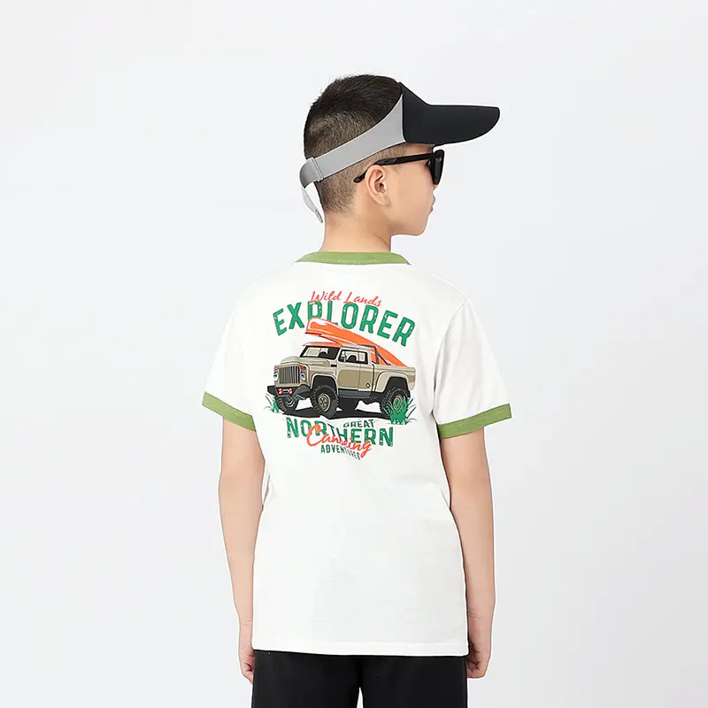 Kids Explorer T-Shirt Cotton Short Sleeve Summer - Image 4