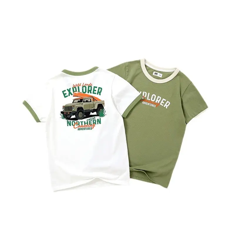 Kids Explorer T-Shirt Cotton Short Sleeve Summer - Image 7