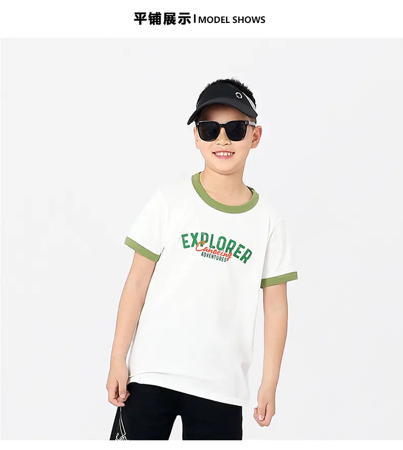 Kids Explorer T-Shirt Cotton Short Sleeve Summer — feature 37