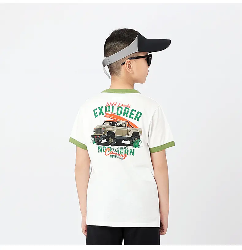Kids Explorer T-Shirt Cotton Short Sleeve Summer — feature 38