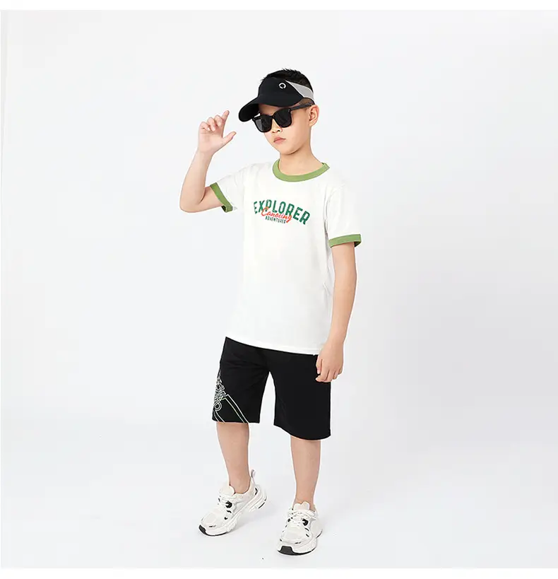 Kids Explorer T-Shirt Cotton Short Sleeve Summer — feature 39