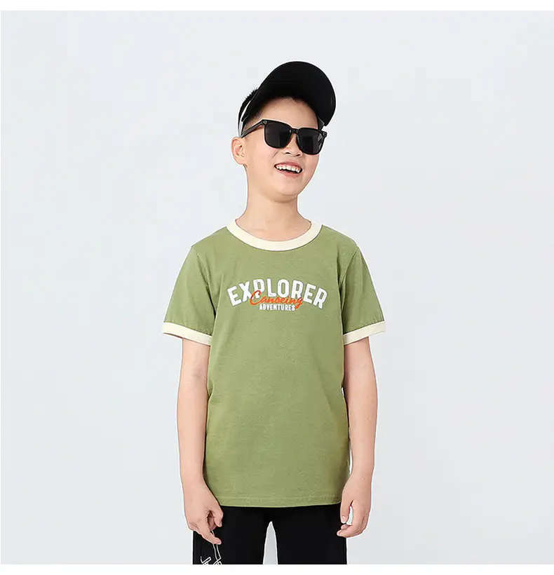 Kids Explorer T-Shirt Cotton Short Sleeve Summer — feature 41