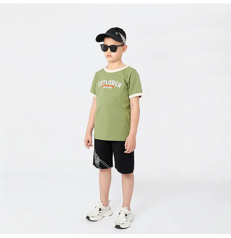 Kids Explorer T-Shirt Cotton Short Sleeve Summer — feature 43