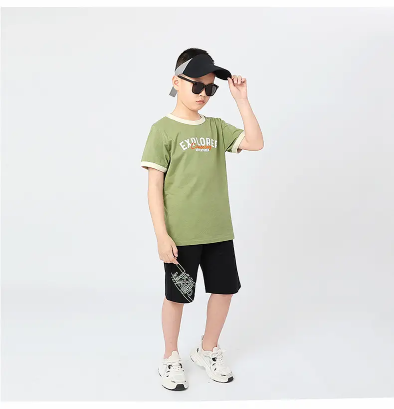 Kids Explorer T-Shirt Cotton Short Sleeve Summer — feature 44