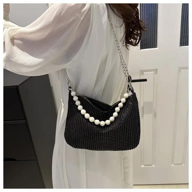 Women's Full Diamond Chain Crossbody Bag 2024 - Image 7