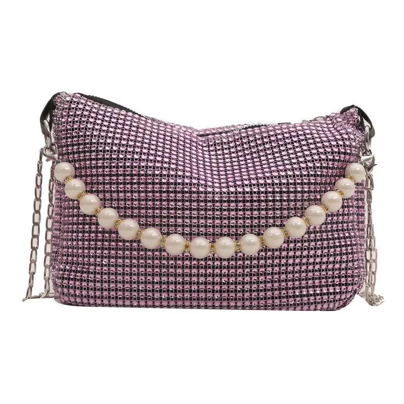 Women's Full Diamond Chain Crossbody Bag 2024 - Image 9