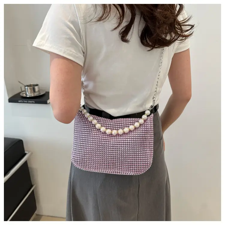 Women's Full Diamond Chain Crossbody Bag 2024 — feature 20