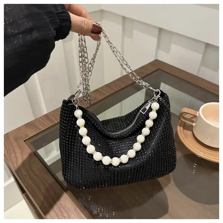 Women's Full Diamond Chain Crossbody Bag 2024 — feature 28