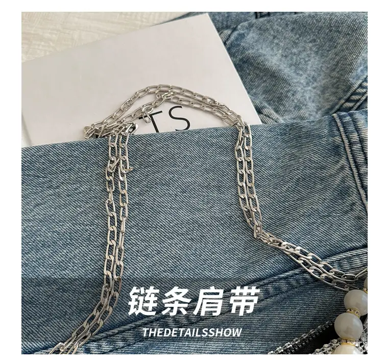 Women's Full Diamond Chain Crossbody Bag 2024 — feature 5
