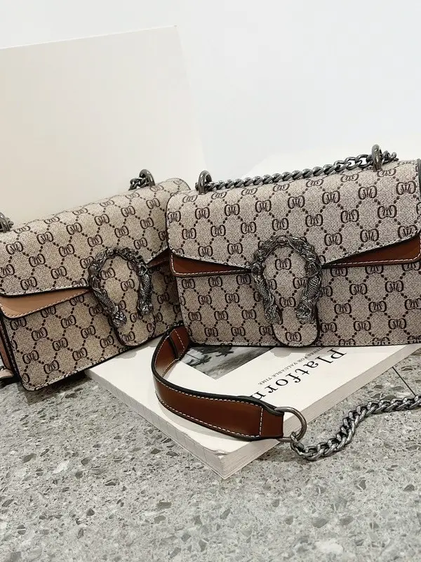 Crossbody Bag Women's Chain Design Large Capacity