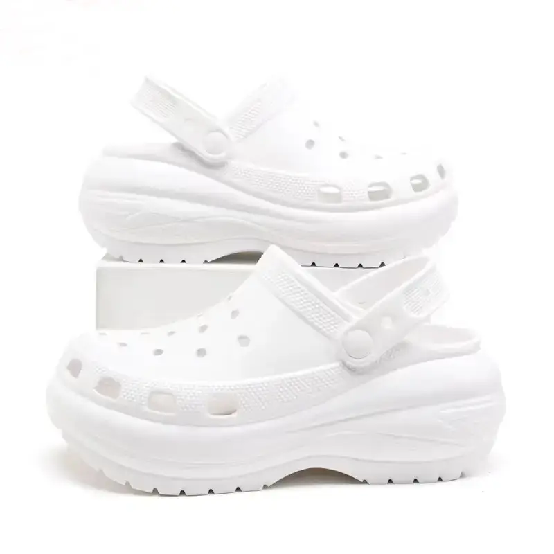 Black Cross Hole Women's Casual Sandals