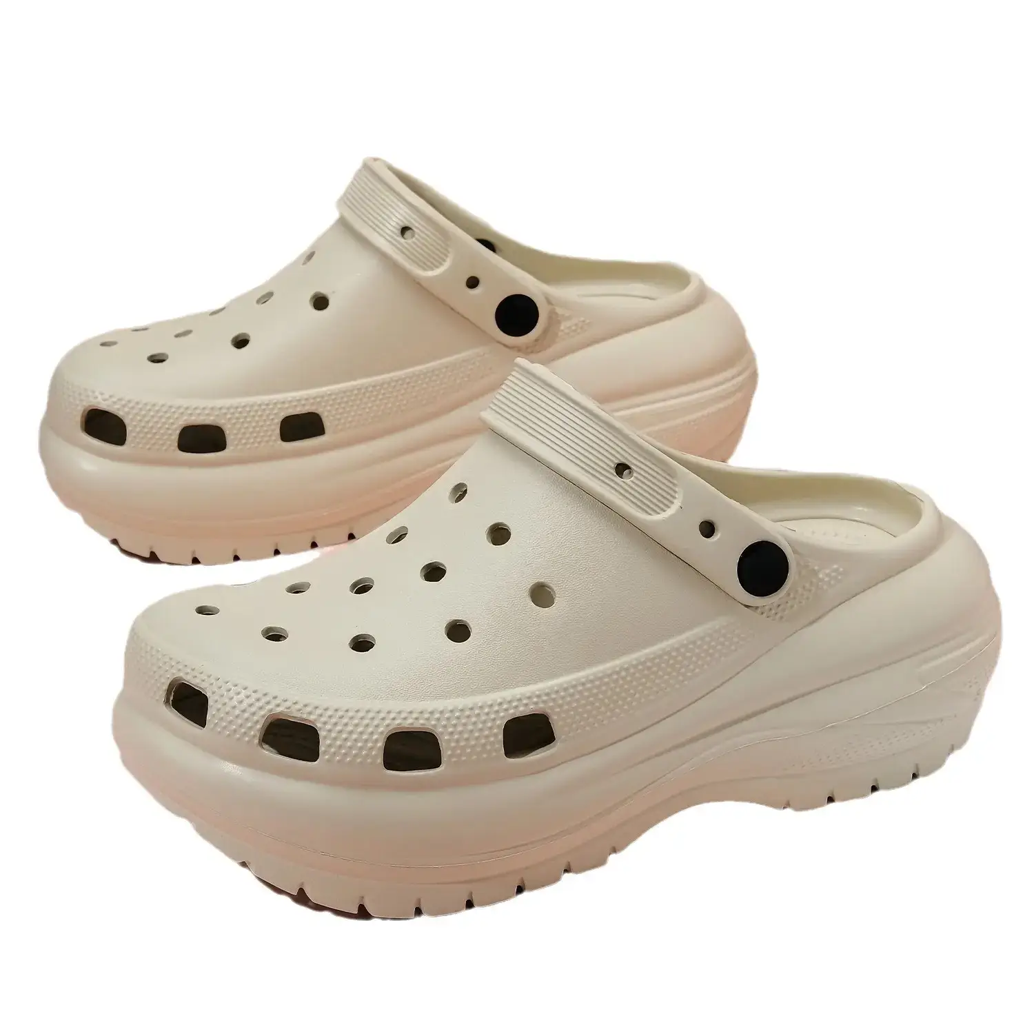 Black Cross Hole Women's Casual Sandals