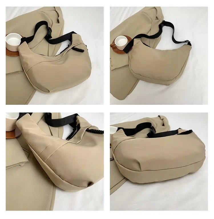 Beige Japanese Artistic Crossbody Bag Large Capacity — feature 10