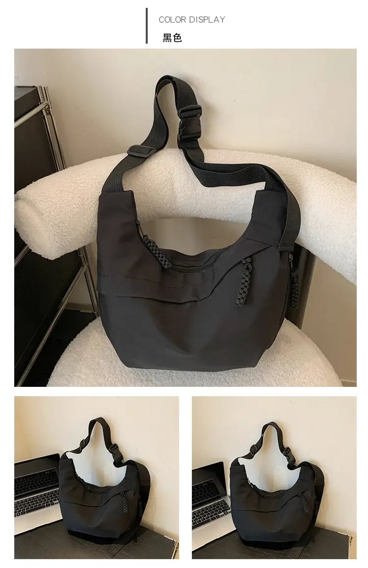 Beige Japanese Artistic Crossbody Bag Large Capacity — feature 14