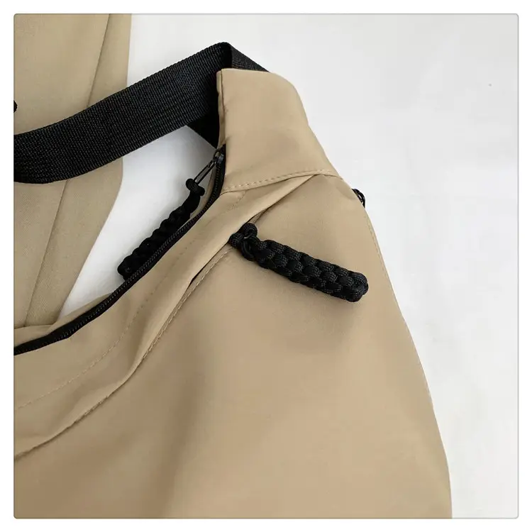 Beige Japanese Artistic Crossbody Bag Large Capacity — feature 23