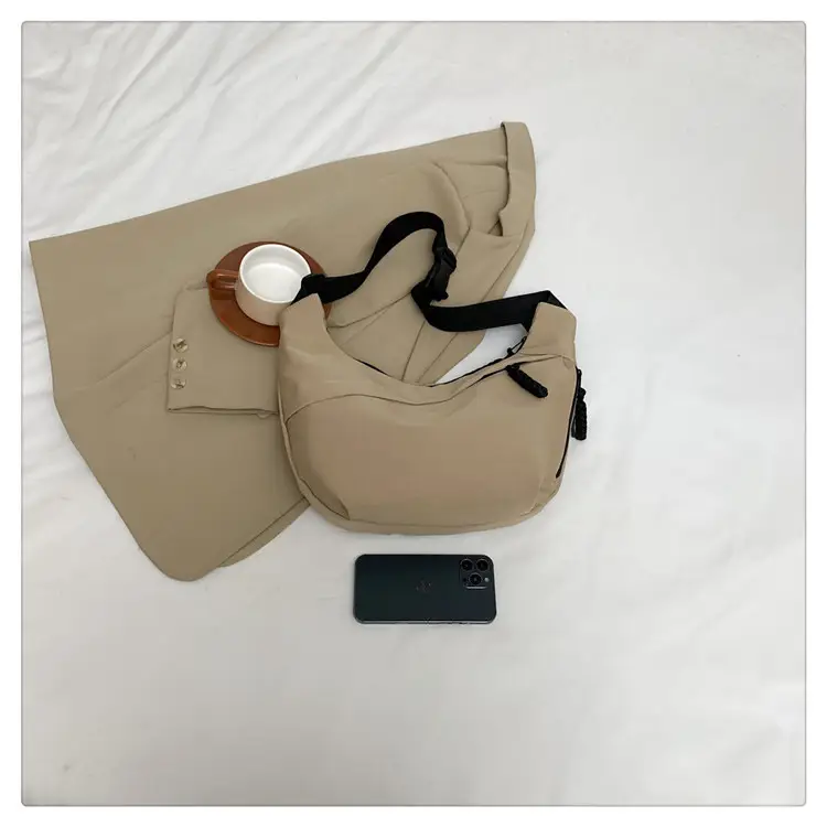 Beige Japanese Artistic Crossbody Bag Large Capacity — feature 24