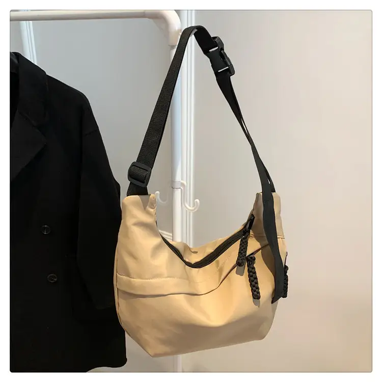 Beige Japanese Artistic Crossbody Bag Large Capacity — feature 33