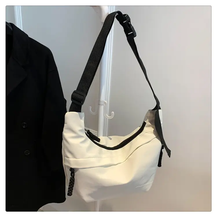 Beige Japanese Artistic Crossbody Bag Large Capacity — feature 34