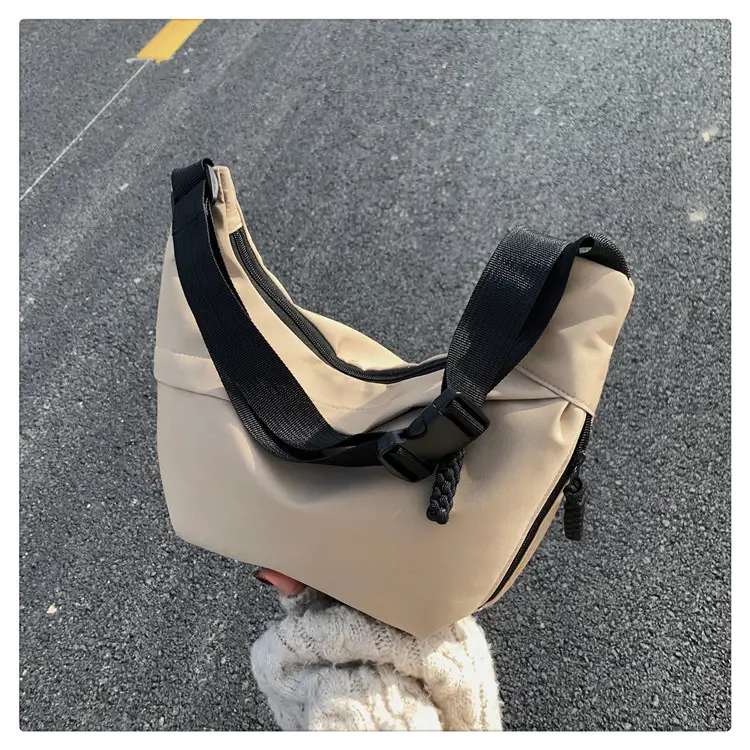 Beige Japanese Artistic Crossbody Bag Large Capacity — feature 38