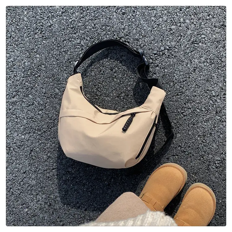 Beige Japanese Artistic Crossbody Bag Large Capacity — feature 40