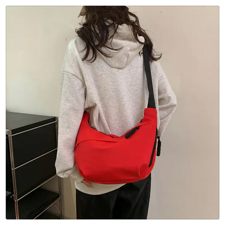 Beige Japanese Artistic Crossbody Bag Large Capacity — feature 45