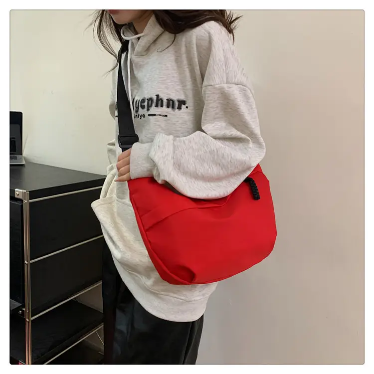 Beige Japanese Artistic Crossbody Bag Large Capacity — feature 46