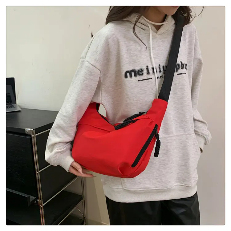 Beige Japanese Artistic Crossbody Bag Large Capacity — feature 47