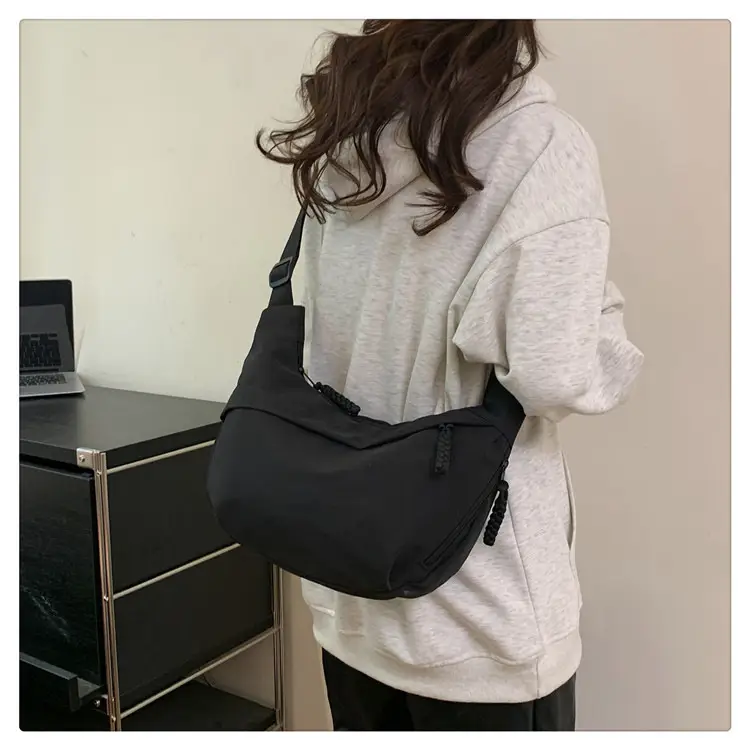 Beige Japanese Artistic Crossbody Bag Large Capacity — feature 49