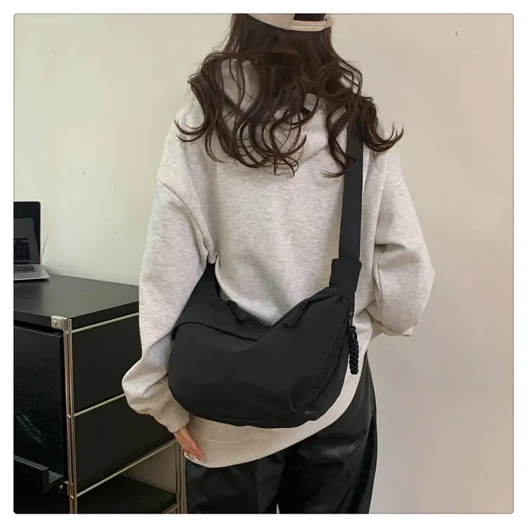Beige Japanese Artistic Crossbody Bag Large Capacity — feature 50