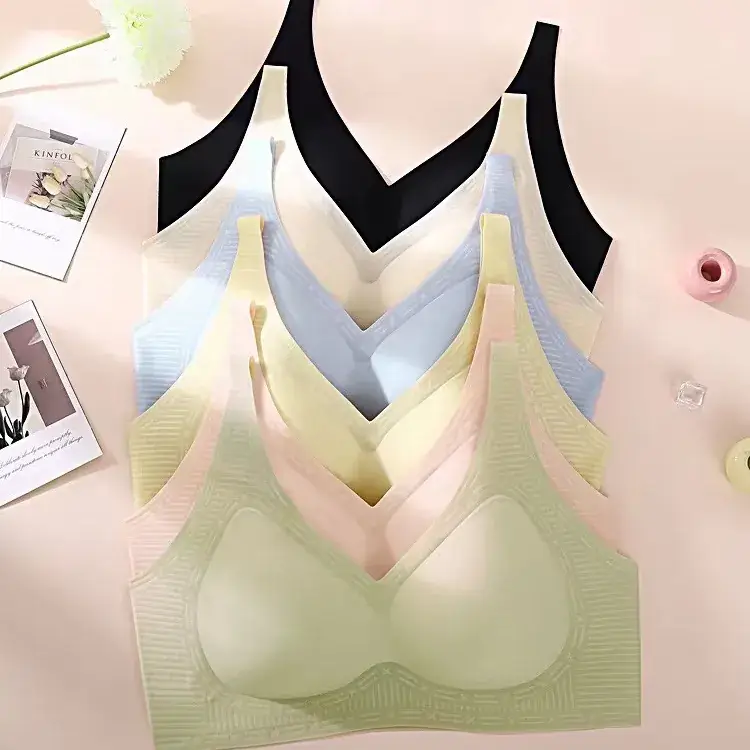 Women's Rimless Push-Up Jelly Bra Underwear Set - Image 10