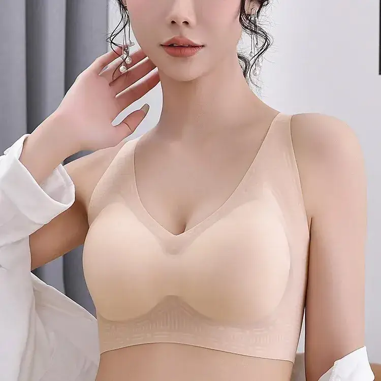 Women's Rimless Push-Up Jelly Bra Underwear Set