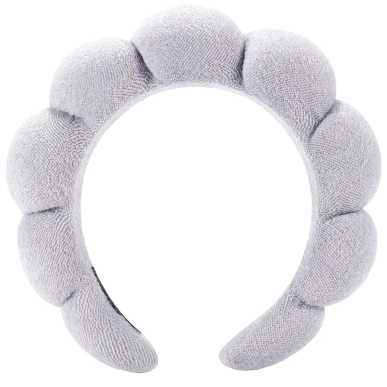 Pink Fleece Hair Band with Makeup Remover - Image 2