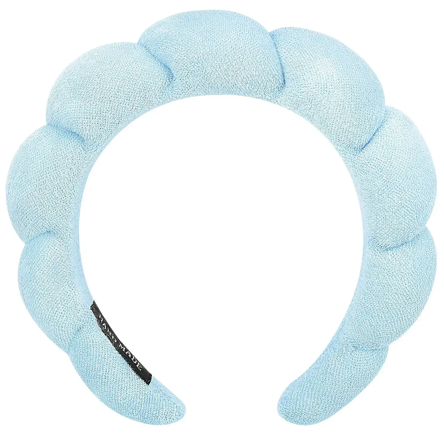 Pink Fleece Hair Band with Makeup Remover - Image 4