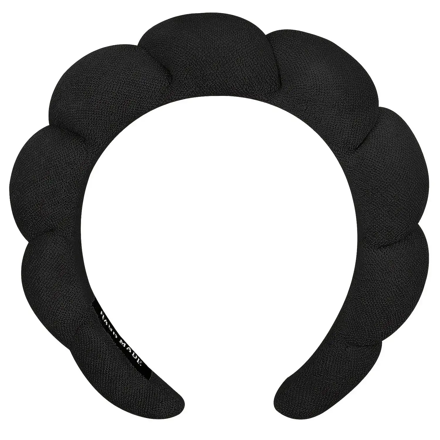 Pink Fleece Hair Band with Makeup Remover - Image 5