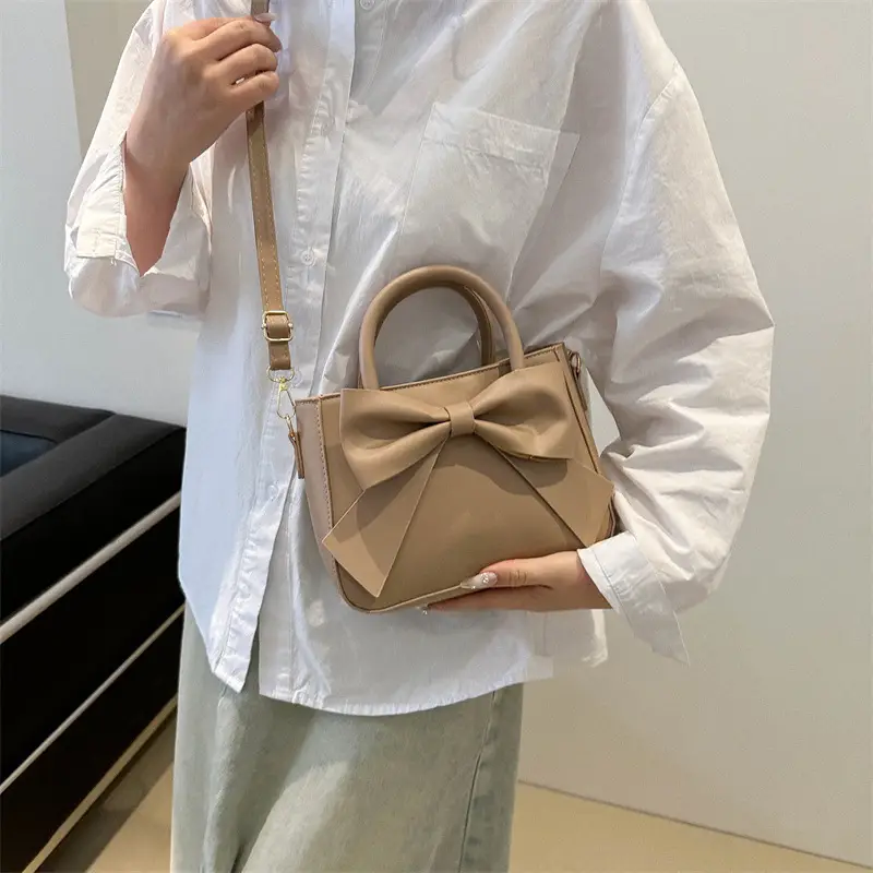 Black Bow Shoulder Bag for Women Spring Summer 2024 - Image 9
