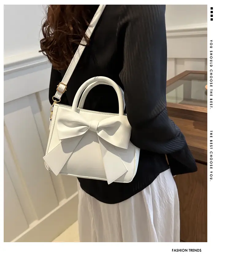 Black Bow Shoulder Bag for Women Spring Summer 2024 — feature 1
