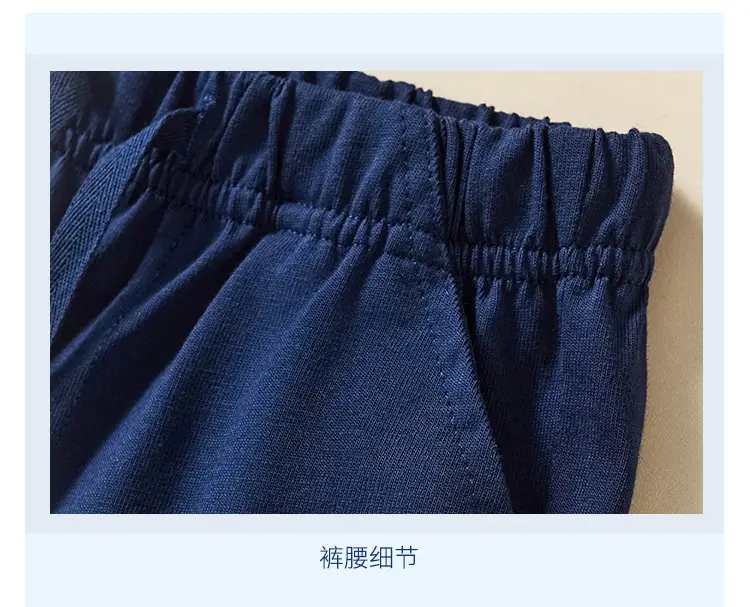 Boys Summer Shorts T-Shirt Set Blue White — feature 14