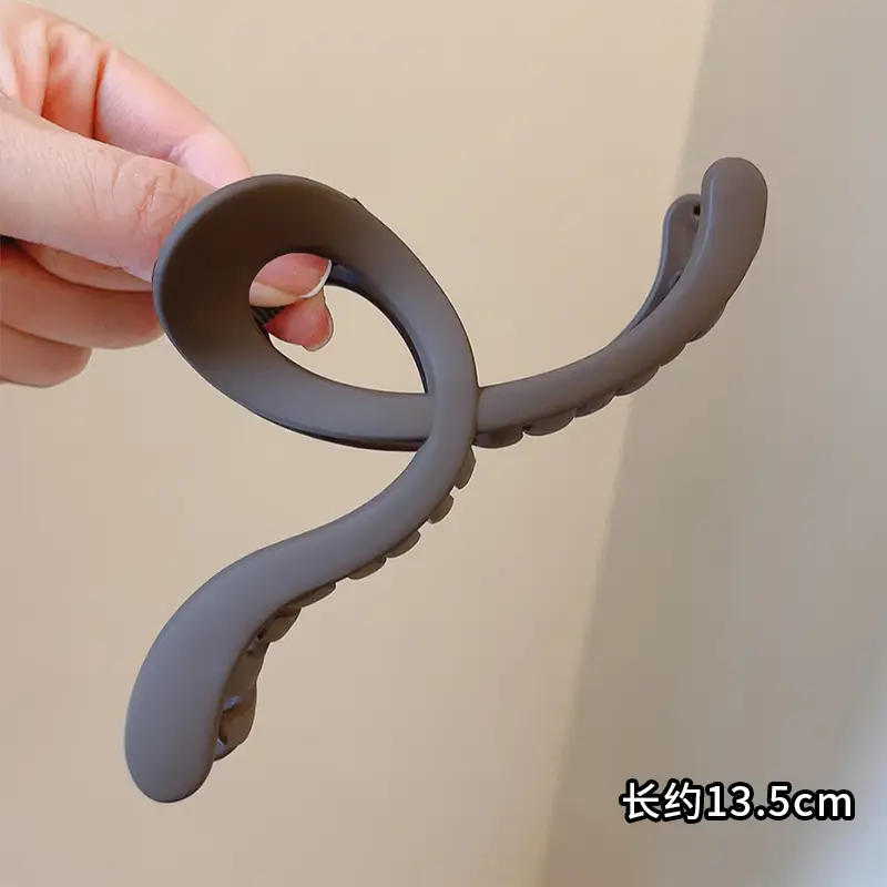 Acrylic Hairpin Women's Large Shark Clip Back Head Disc Hair Grab Clip