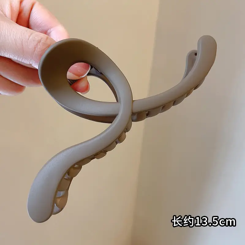 Acrylic Hairpin Women's Large Shark Clip Back Head Disc Hair Grab Clip
