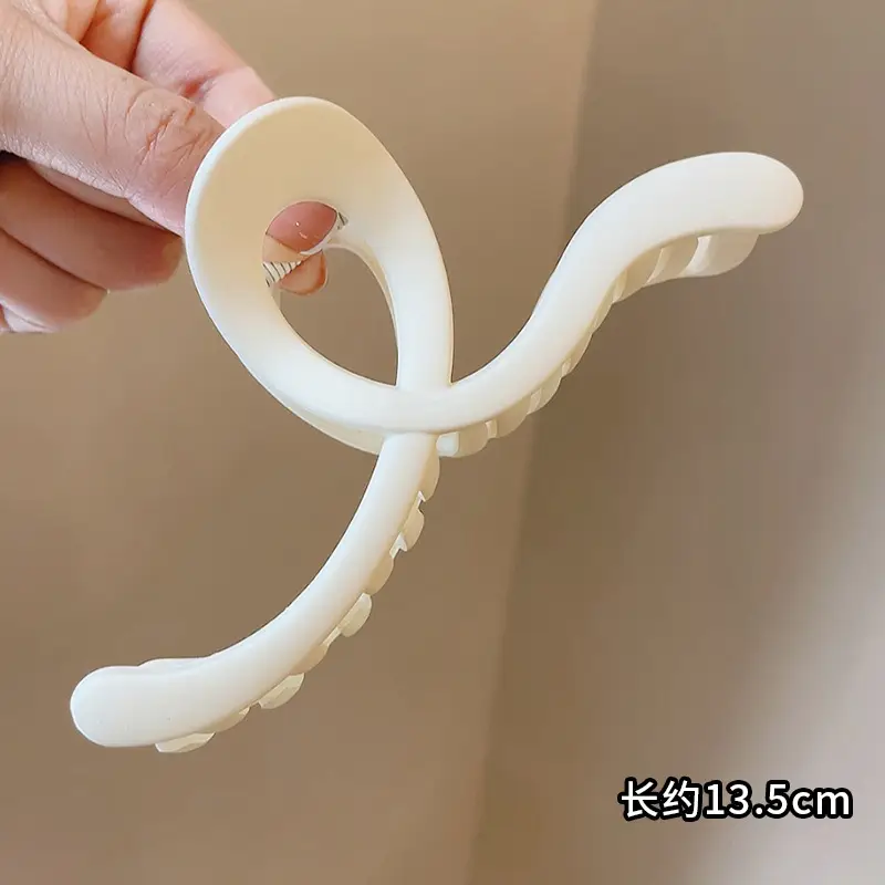 Acrylic Hairpin Women's Large Shark Clip Back Head Disc Hair Grab Clip